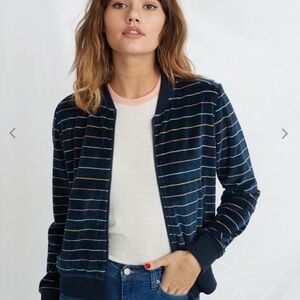 Marine Layer Auckland Velour Bomber Jacket